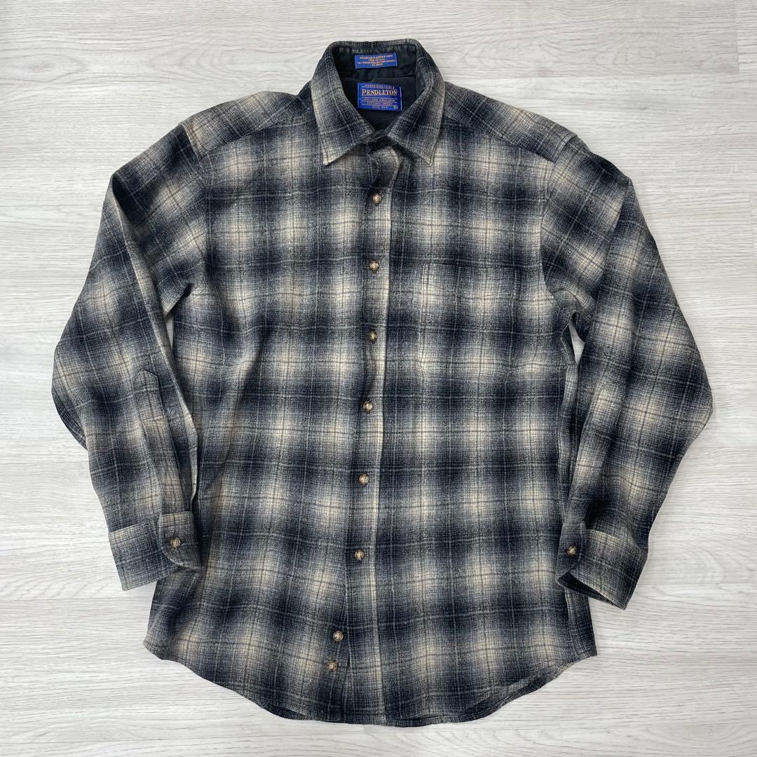ペンドルトン オンブレチェック ネルシャツ 長袖 M