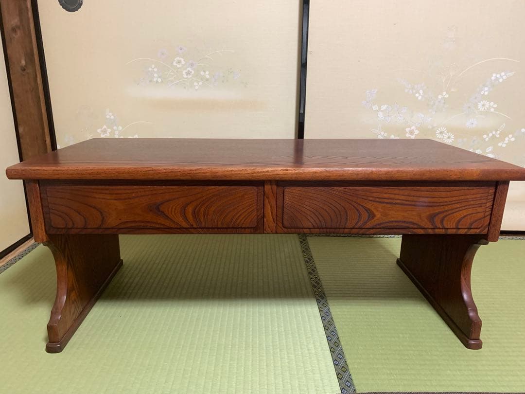 和風　松本伝統 引き出し付き座卓