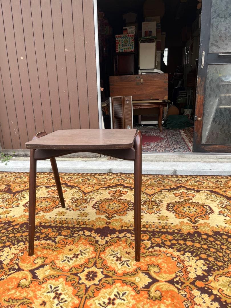 希少 HSK 飛騨産業 キツツキ アイガー サイドテーブル 昭和レトロ 当時物