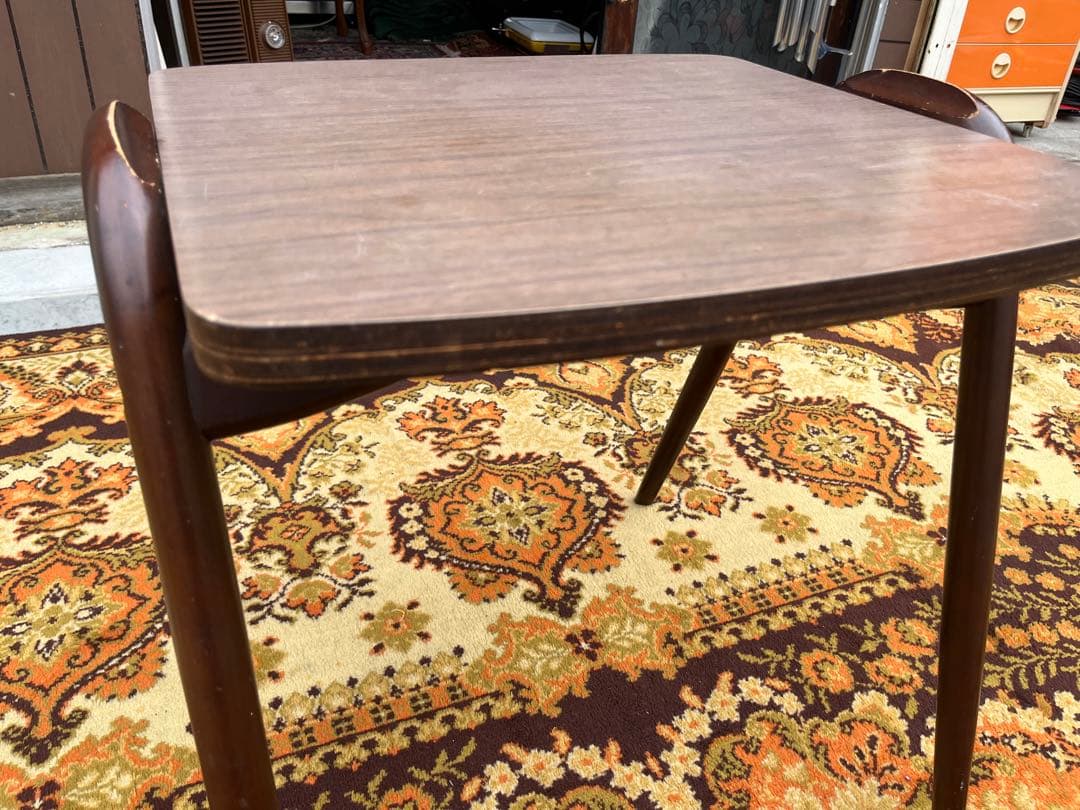 希少 HSK 飛騨産業 キツツキ アイガー サイドテーブル 昭和レトロ 当時物