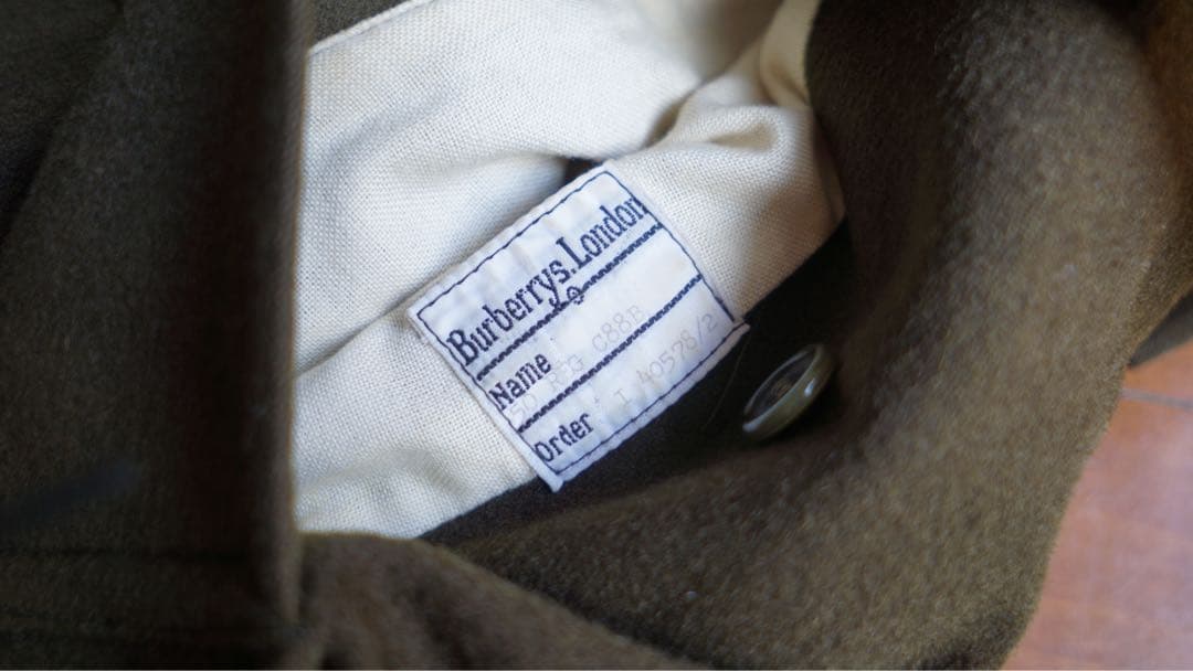 Burberry トレンチコート　ウール　アルパカ　英国製　ヴィンテージ　80s