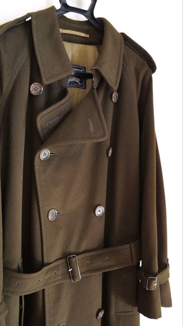 Burberry トレンチコート　ウール　アルパカ　英国製　ヴィンテージ　80s