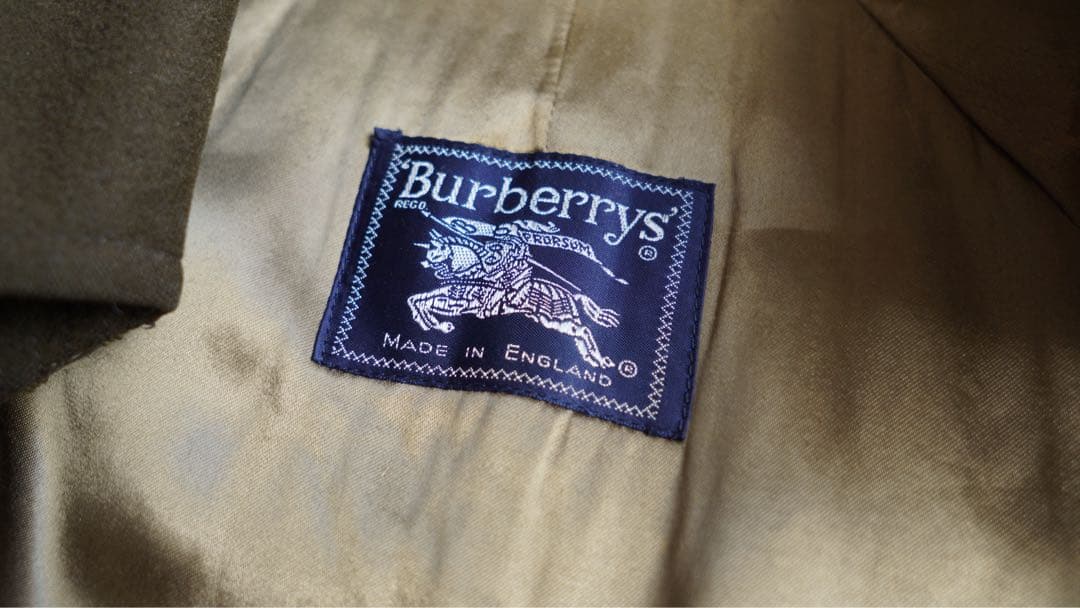 Burberry トレンチコート　ウール　アルパカ　英国製　ヴィンテージ　80s