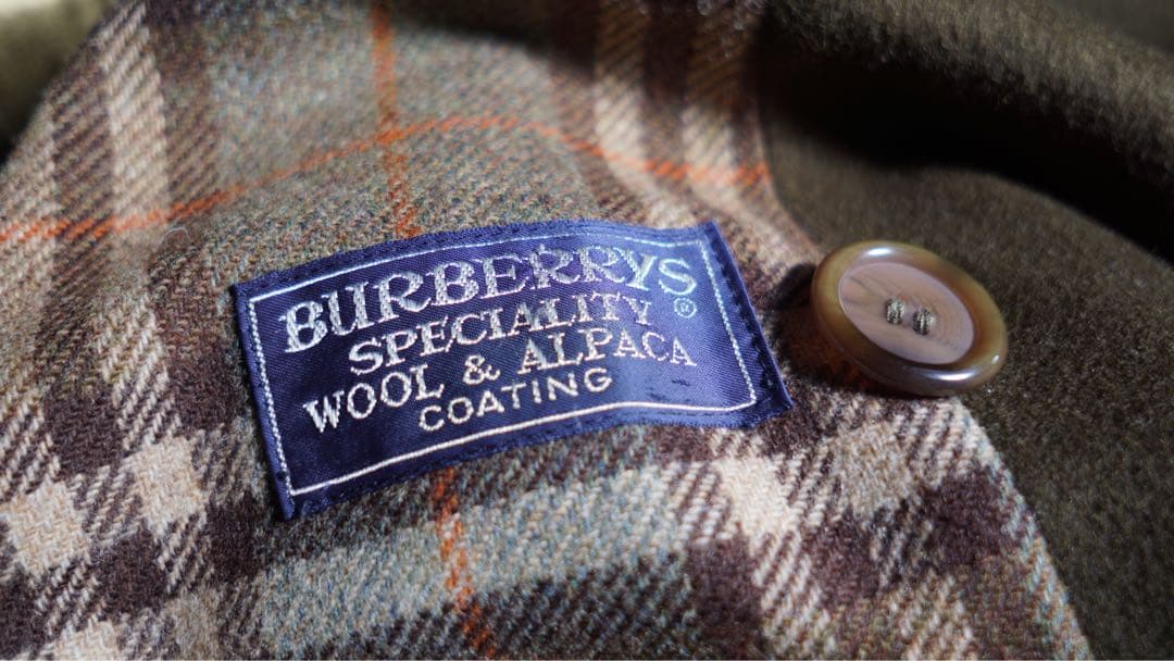 Burberry トレンチコート　ウール　アルパカ　英国製　ヴィンテージ　80s