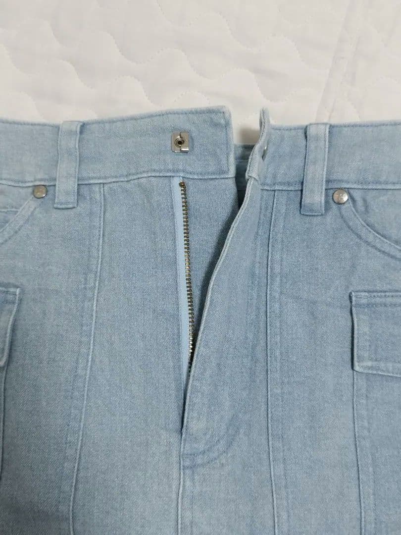 【希少】ポンポネット　ミントくん　デニム台形スカート　160