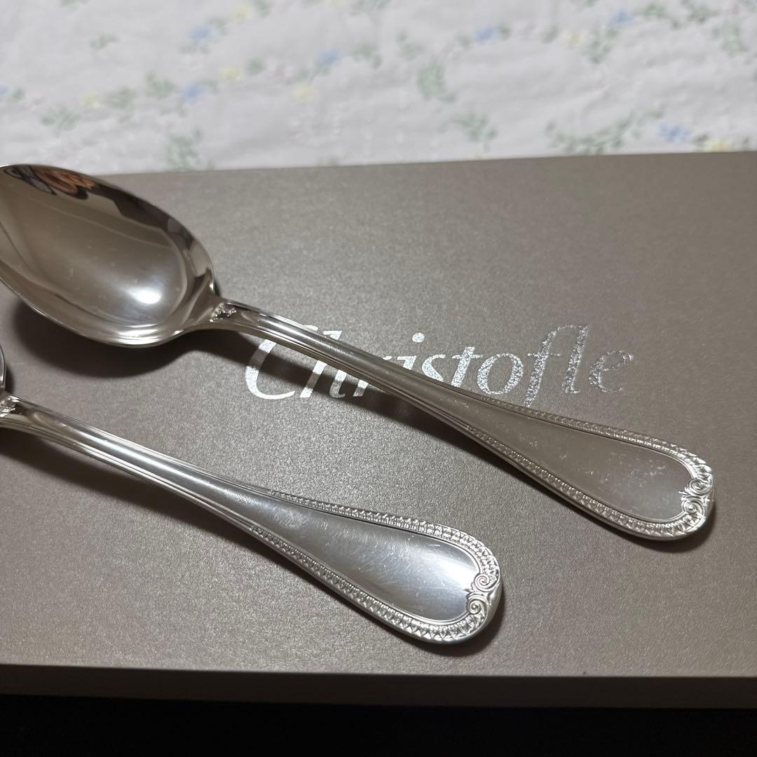 クリストフル　スターリングシルバーテーブルスプーン　マルメゾン