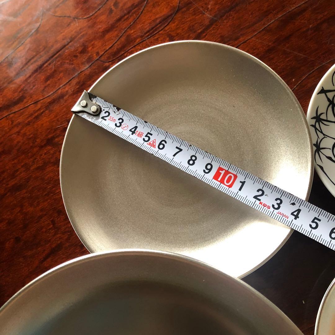 アリタポーセリンラボJAPAN プラチナ中盛皿、銘々皿「繁栄」四枚　新品