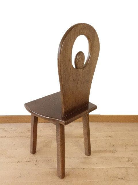 ふくろう １－ＣH　椅子　チェアー　花台　ナラ材　勇峰工芸（新）