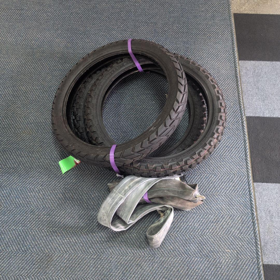 オフロードタイヤ 80/90-17 2本セット　CT125 ハンターカブ