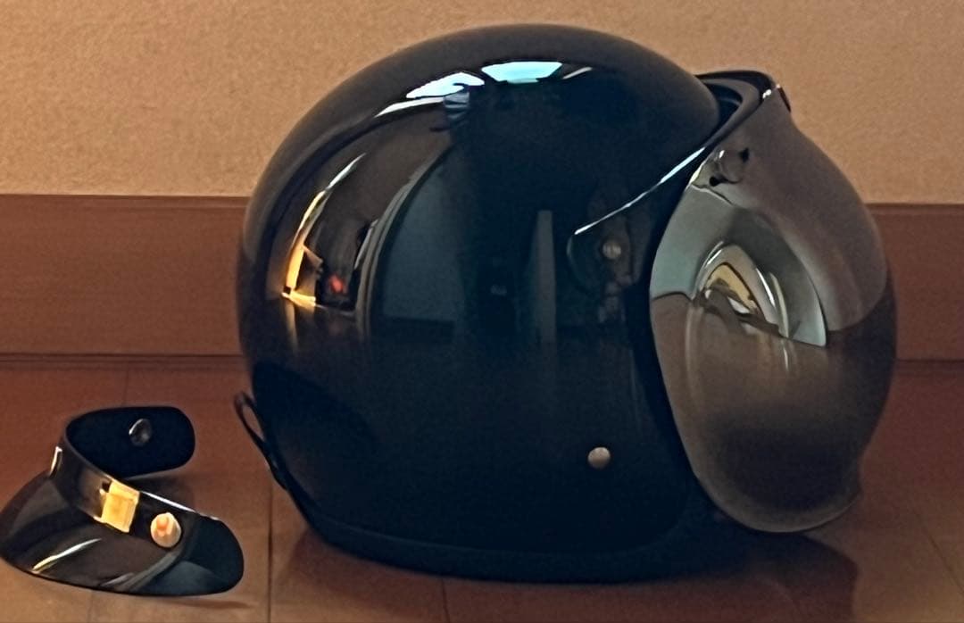 新品未使用　500TXタイプ ヘルメット XXL ミラーバブルシールド　ブラック