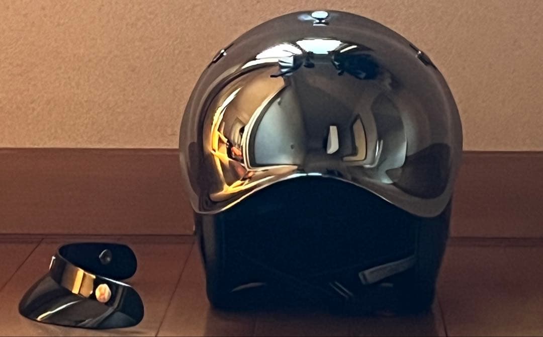 新品未使用　500TXタイプ ヘルメット XXL ミラーバブルシールド　ブラック