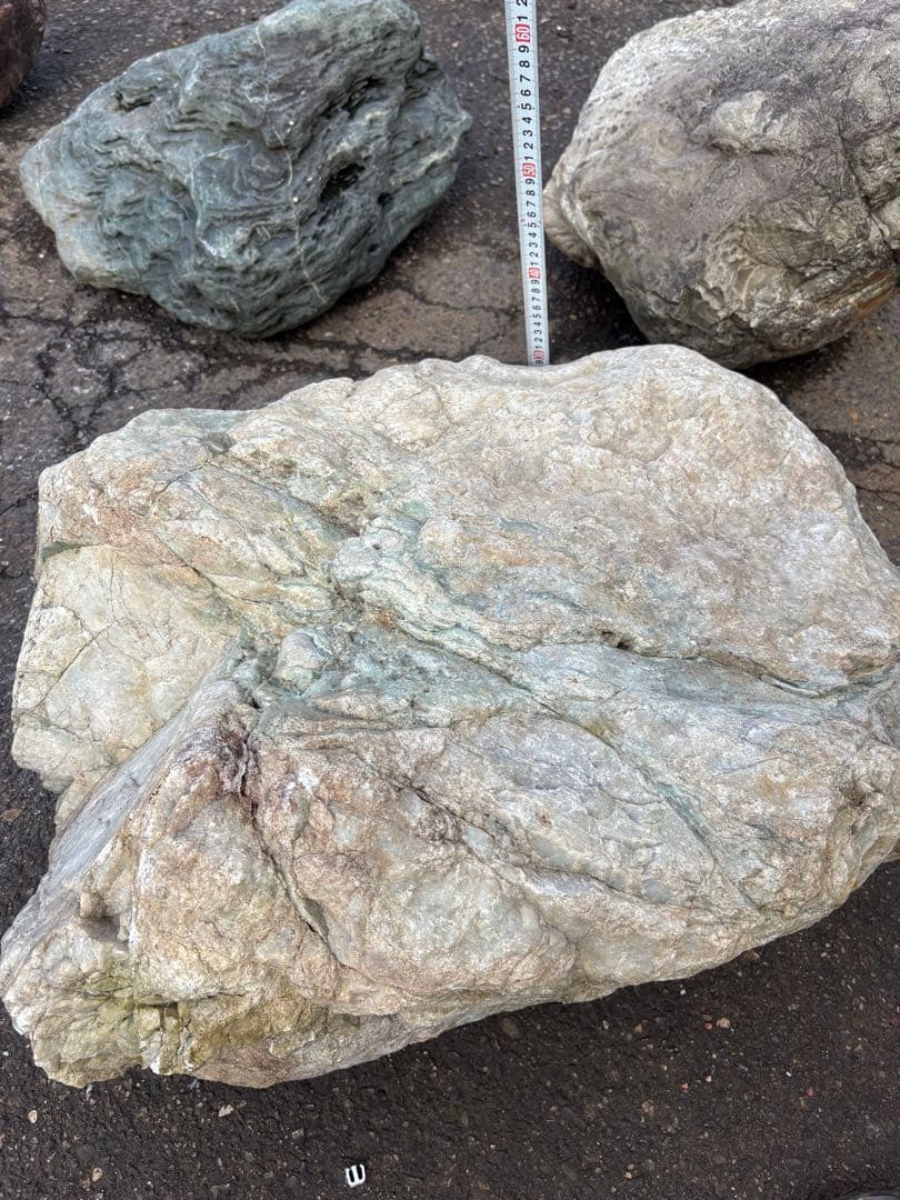 小滝川由来 天然石 庭石 90cm級 真贋不明