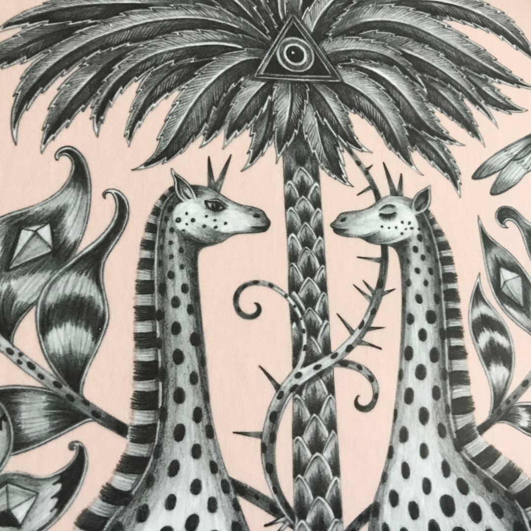 北欧ブランドjamidaのデザイナーズトレー /キリン【直径39cm】