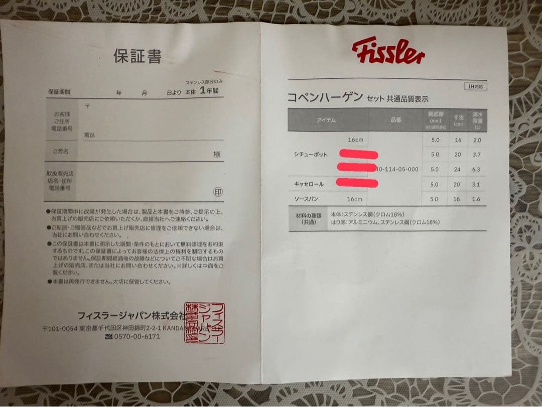 momo　Fissler 3点セット