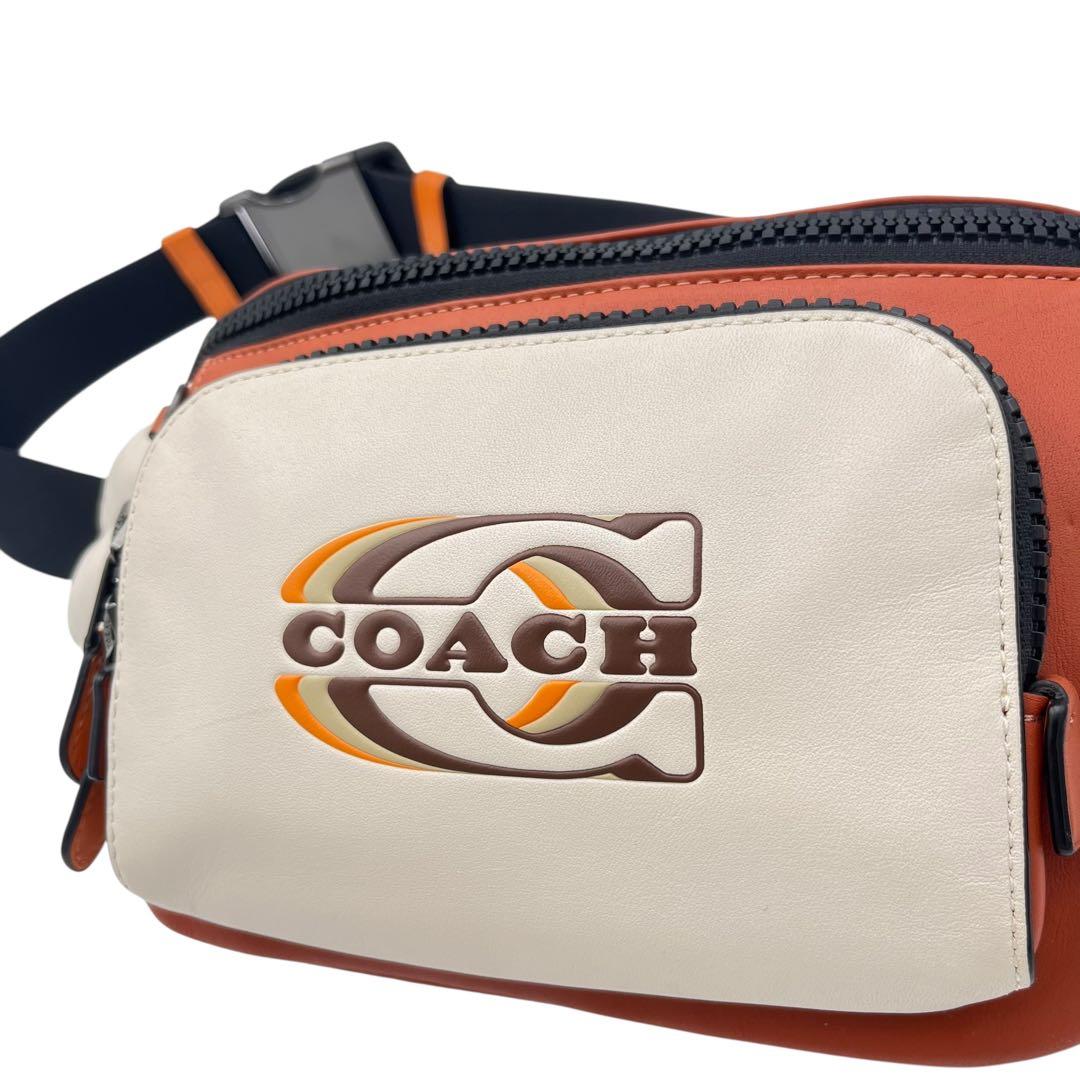 【美品】 COACH コーチ ボディバッグトラックウエストバッグ アメカジ