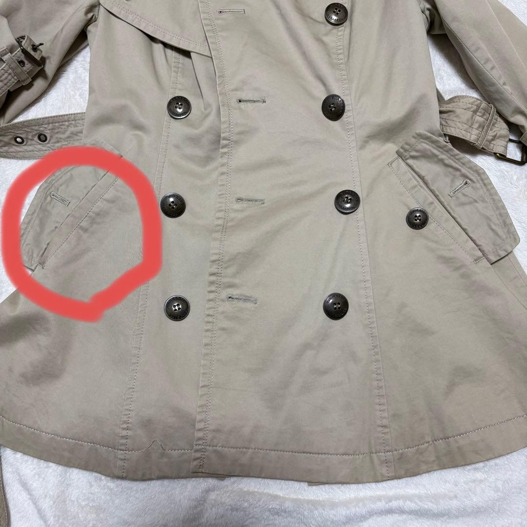 【大特価】 バーバリー ブルーレーベル トレンチ 36 ノバチェック