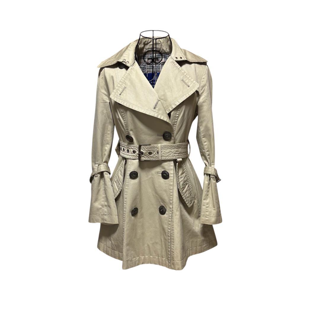 【大特価】 バーバリー ブルーレーベル トレンチ 36 ノバチェック