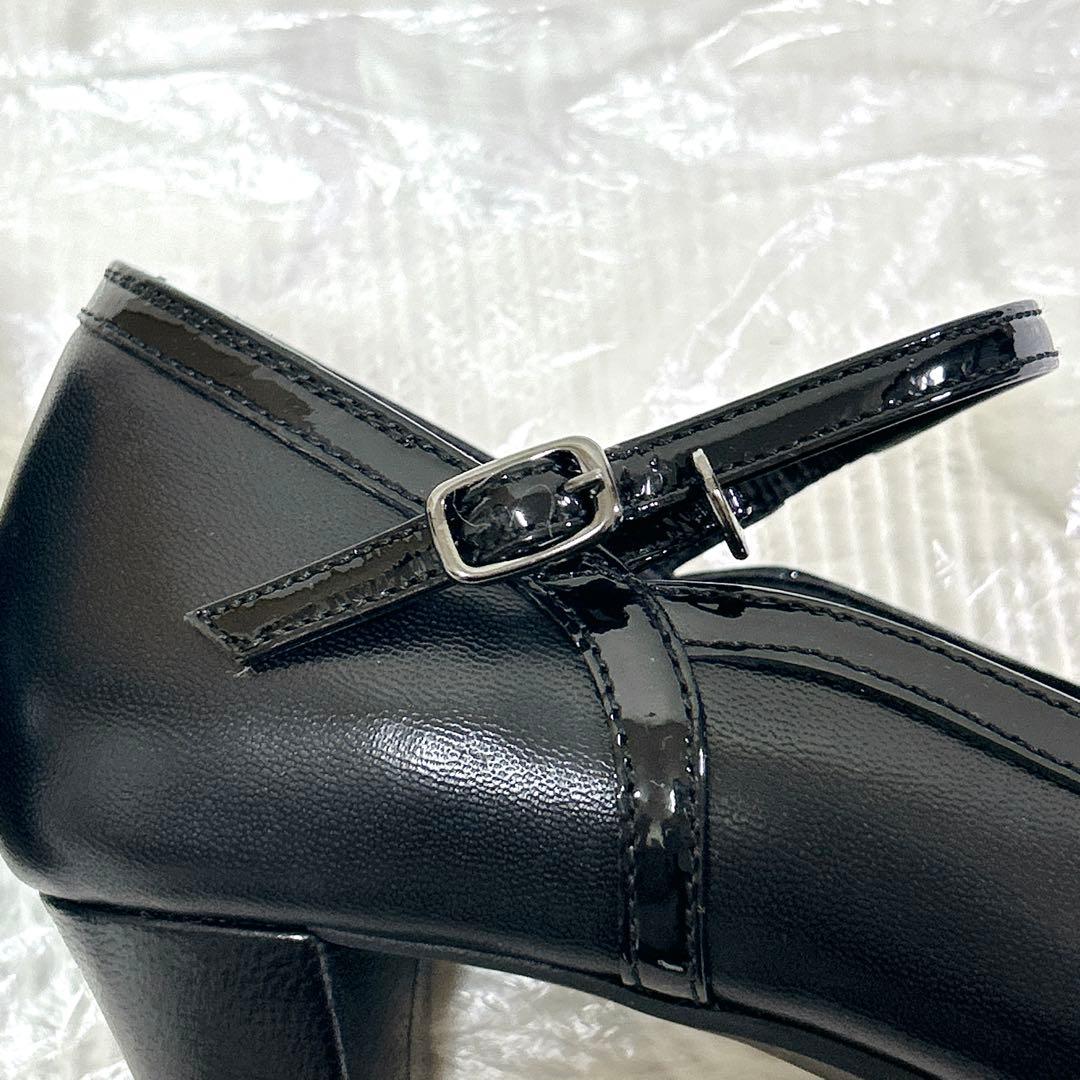 極美品❤︎アシックス ペダラ パンプス リボン ストラップ レザー 23.5 2E