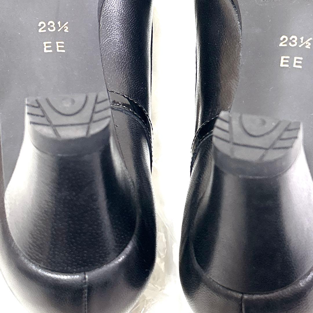 極美品❤︎アシックス ペダラ パンプス リボン ストラップ レザー 23.5 2E