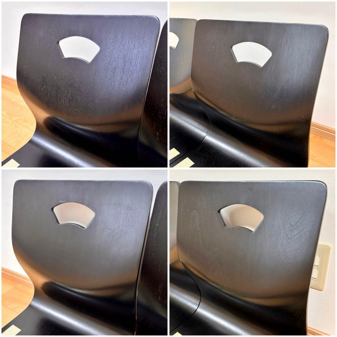 【未使用品】木製 曲げ木 和座椅子 座椅子 4脚セット和室 旅館