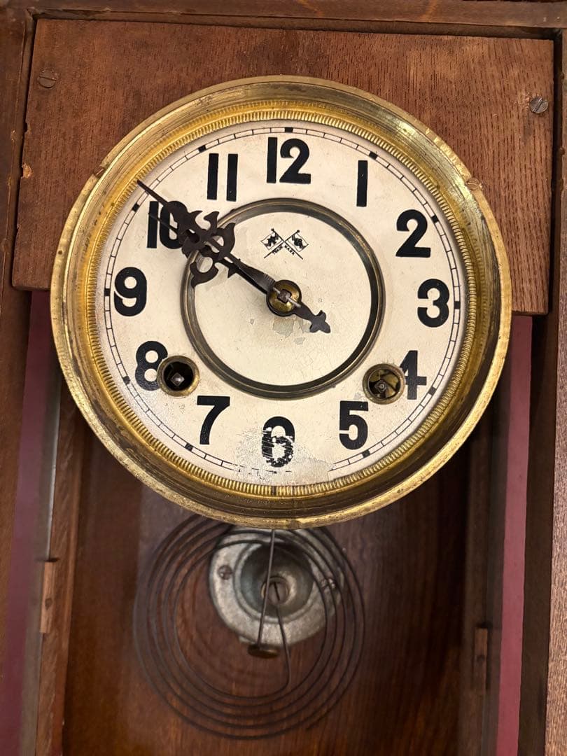 昭和レトロ　ゼンマイ式掛