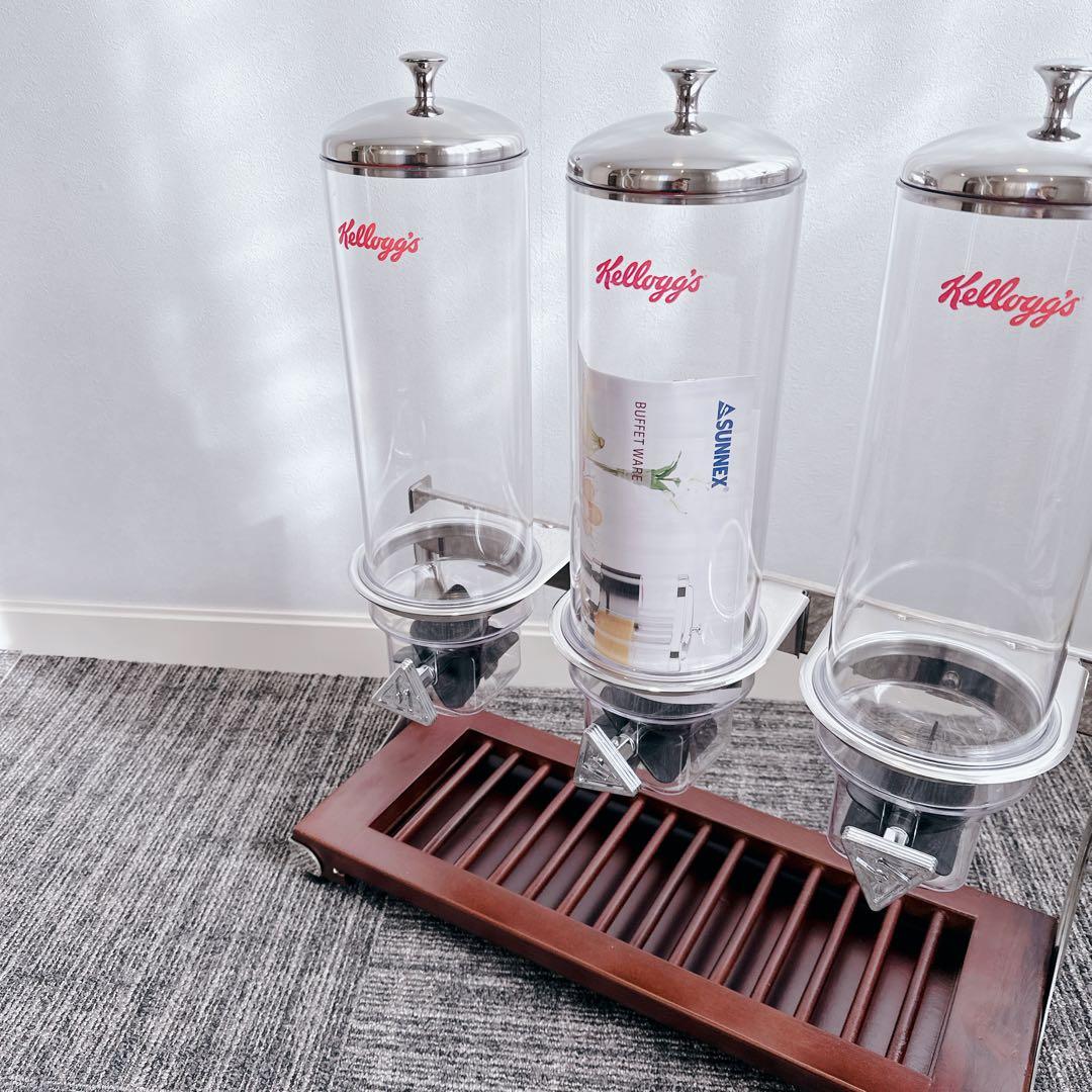 未使用品 SUNNEX シリアルディスペンサー Kellogg's 3容器