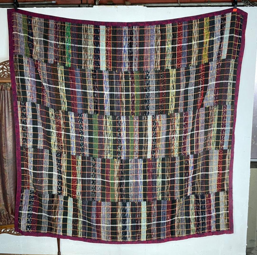 Japan antique 裂織 古布 ラグ カーペット こたつ上掛け 布団