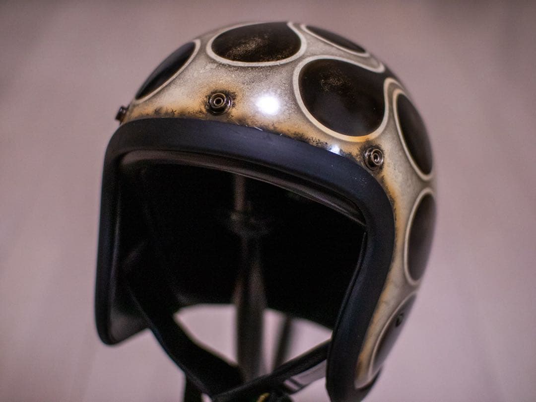 XL 極小帽体　500tx スモールジェット　黒エイジングアイボリーフレア