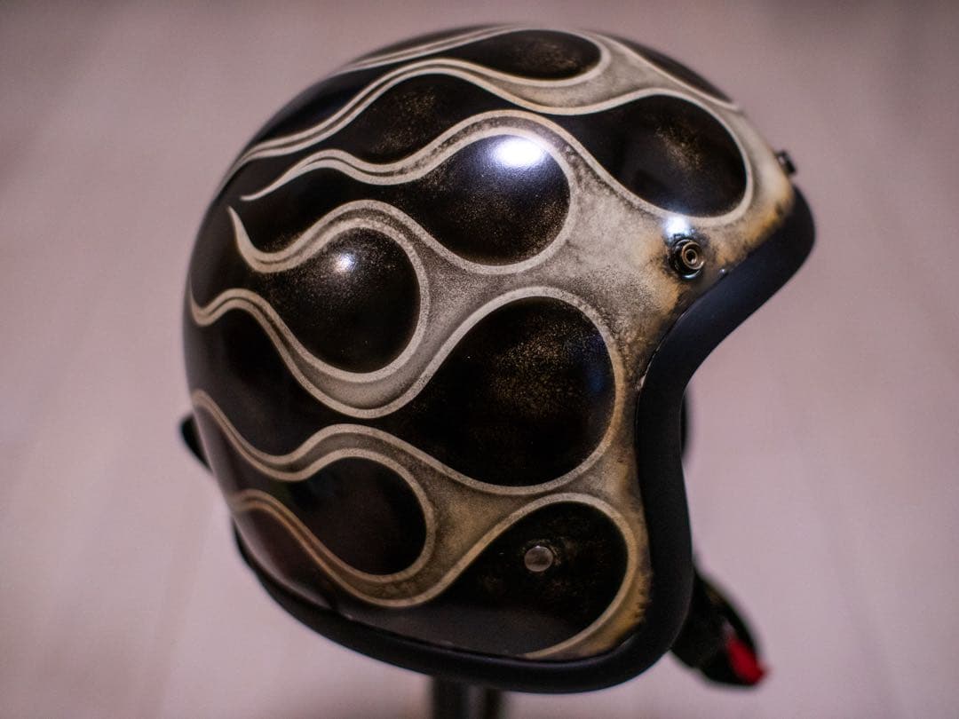 XL 極小帽体　500tx スモールジェット　黒エイジングアイボリーフレア