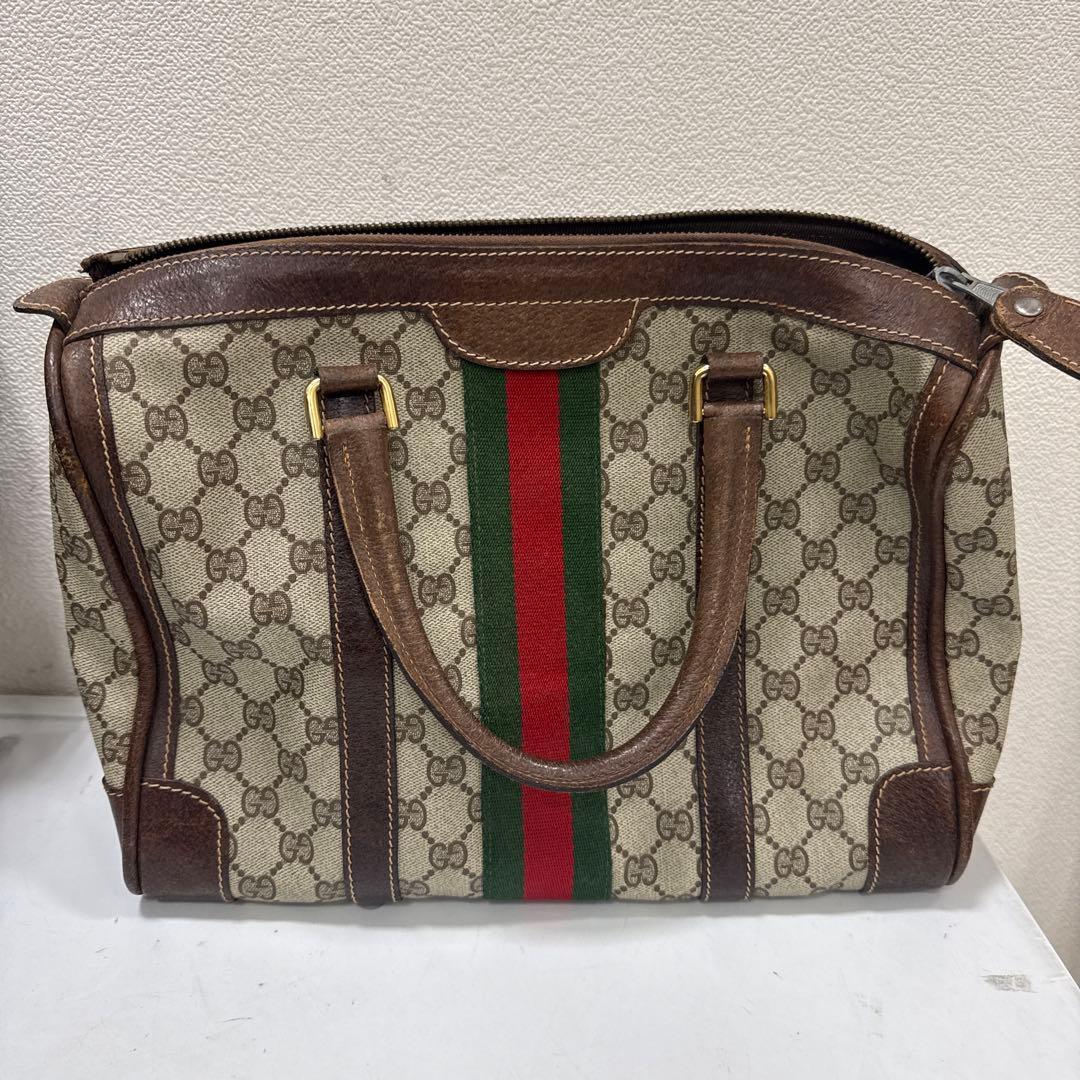 グッチ GGスプリーム ハンドバッグ ボストンバッグ