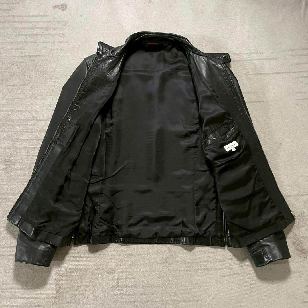美品 Paul Smith 名作 馬革 シングルライダース M