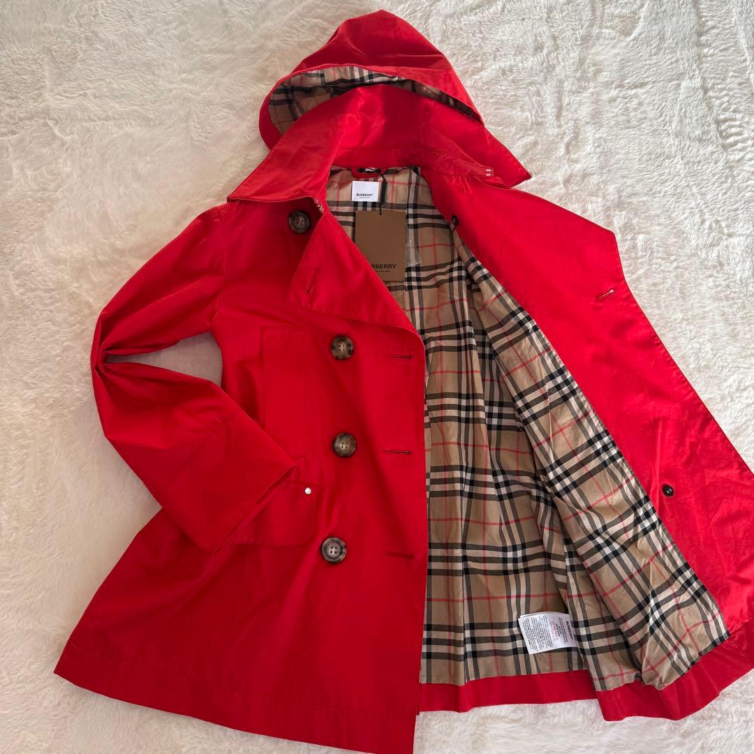 新品未使用　タグ付き　現行　バーバリー　ショートトレンチ コットン　14Y