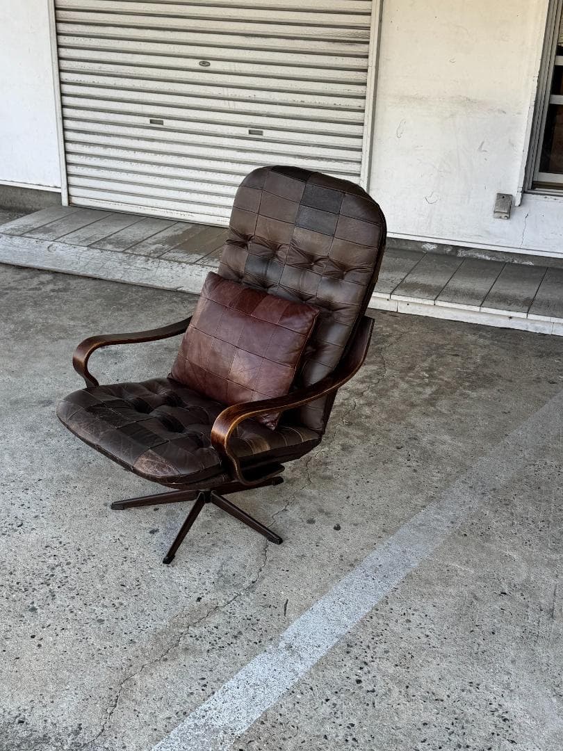 【希少】Westnofa ラウンジチェア Inca 本革 ミッドセンチュリー