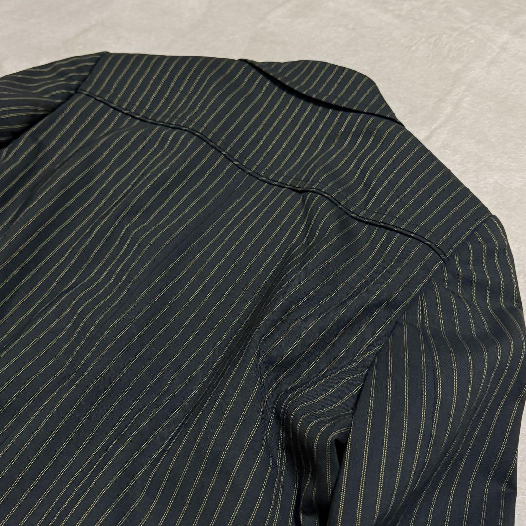 美品　グッチ　スーツセット　パンツ　黒　ストライプ　40(L) 38(M)短丈