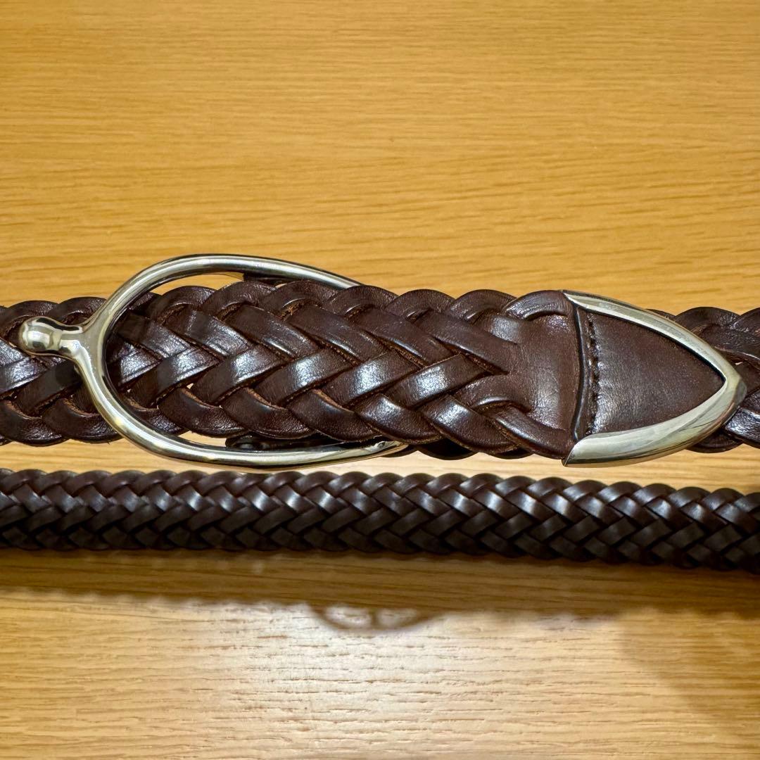 CHAMBORD SELLIER メッシュレザーベルト