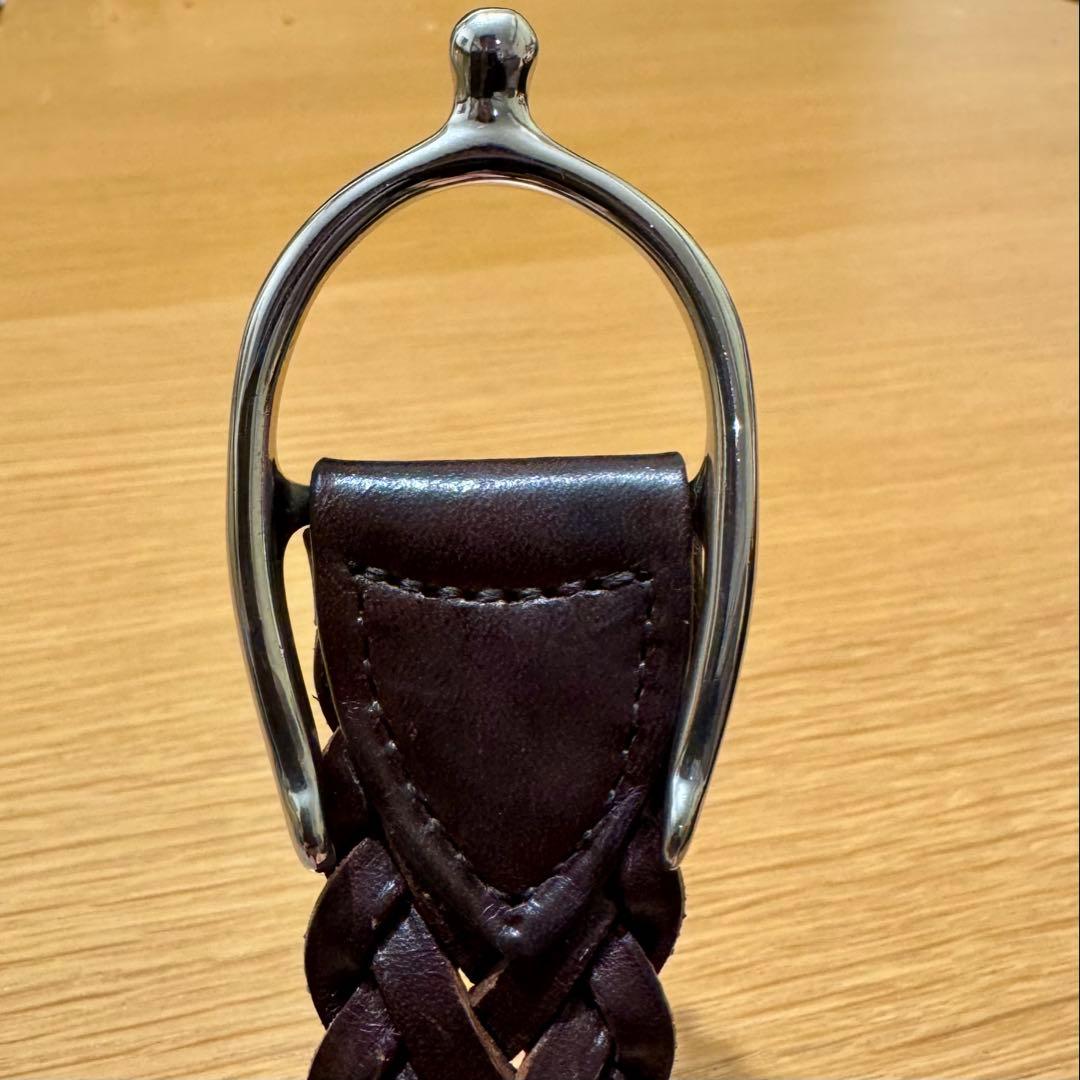 CHAMBORD SELLIER メッシュレザーベルト