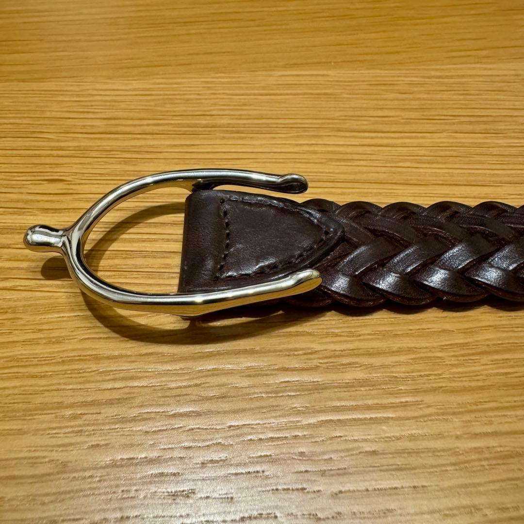CHAMBORD SELLIER メッシュレザーベルト