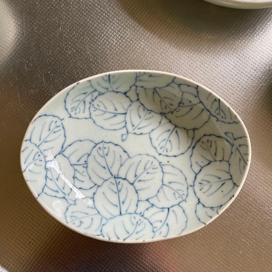 三川内焼 玉峰窯 里峰 楕円皿5枚＋おまけ