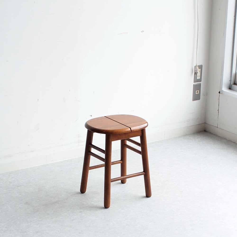 90s カリモク/karimoku スツール B 丸椅子 ZR24447