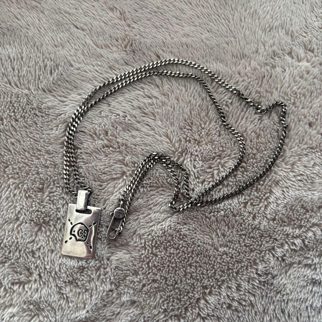 GUCCI グッチ ネックレス トップ シルバー ゴースト スカル