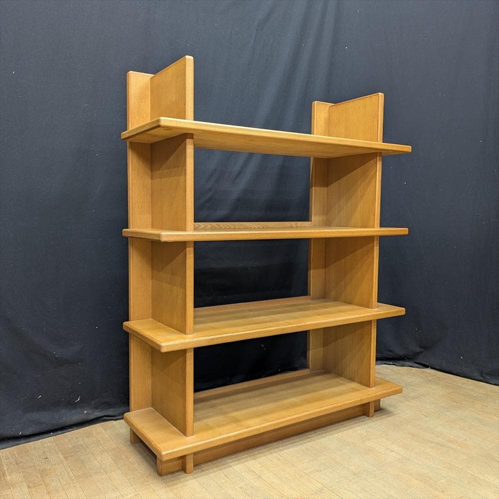 起立木工 キリツ　タモ　オープンラック　飾り棚　フリーラック　シェルフ　多目的