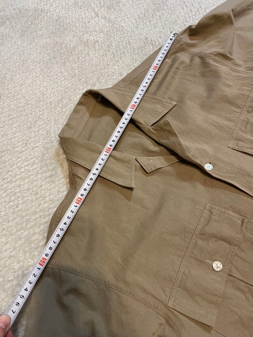 レスレストン　LESLESTON ミリタリーシャツ　Mサイズ　カーキ色