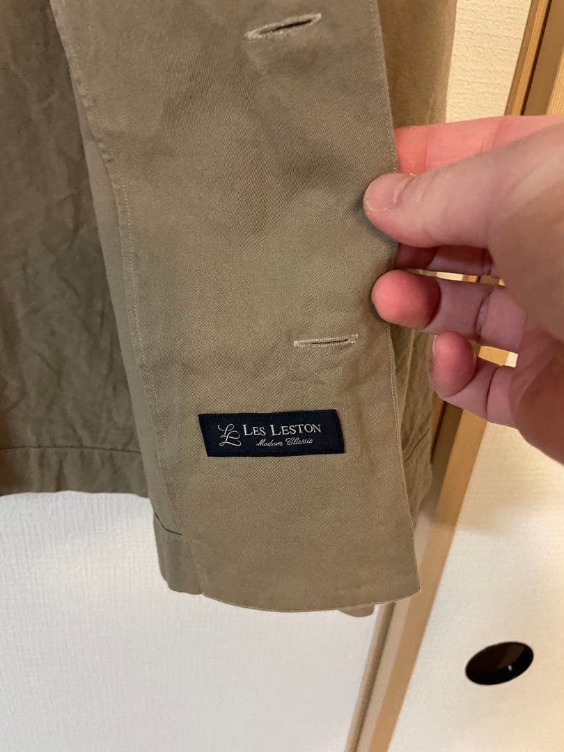 レスレストン　LESLESTON ミリタリーシャツ　Mサイズ　カーキ色