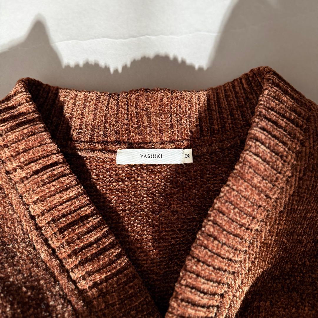 美品 YASHIKI Nitibo Hanten Knit size2