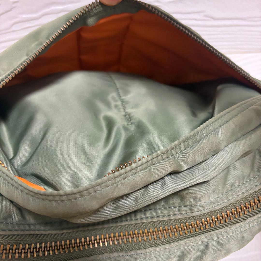 【人気】PORTER タンカー ショルダーバッグ セージグリーン ハーフムーン