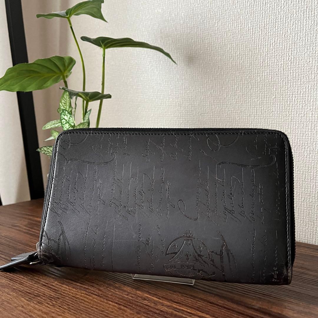 【美品！！】ベルルッティ オーガナイザー タリ 長財布 カリグラフィー グレー