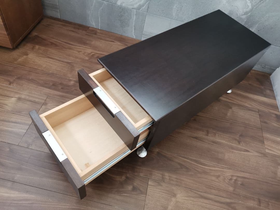 karimoku ダークブラウン サイドテーブル　ベッドテーブル　ナイトテーブル