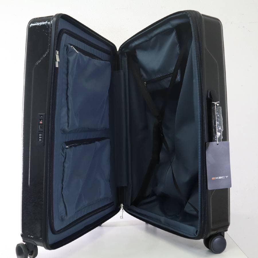 展示品 ACE EXACT プリズム ボディ スーツケース 黒 78-94L