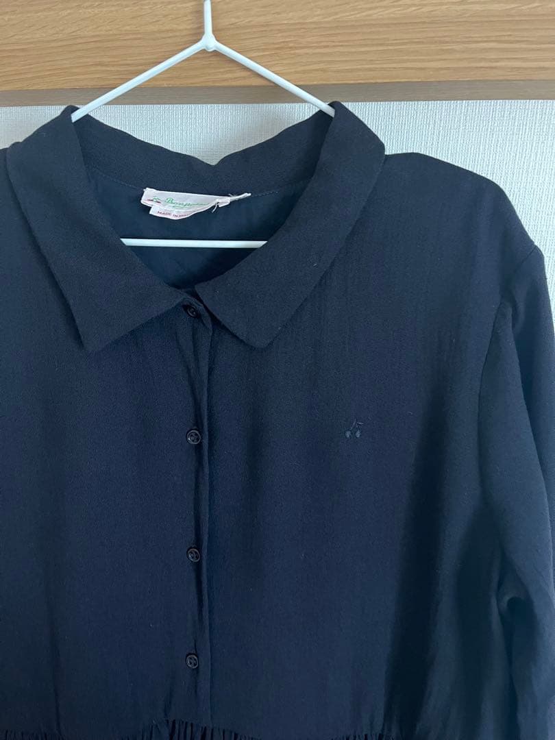 bonpoint 14A ネイビーワンピース