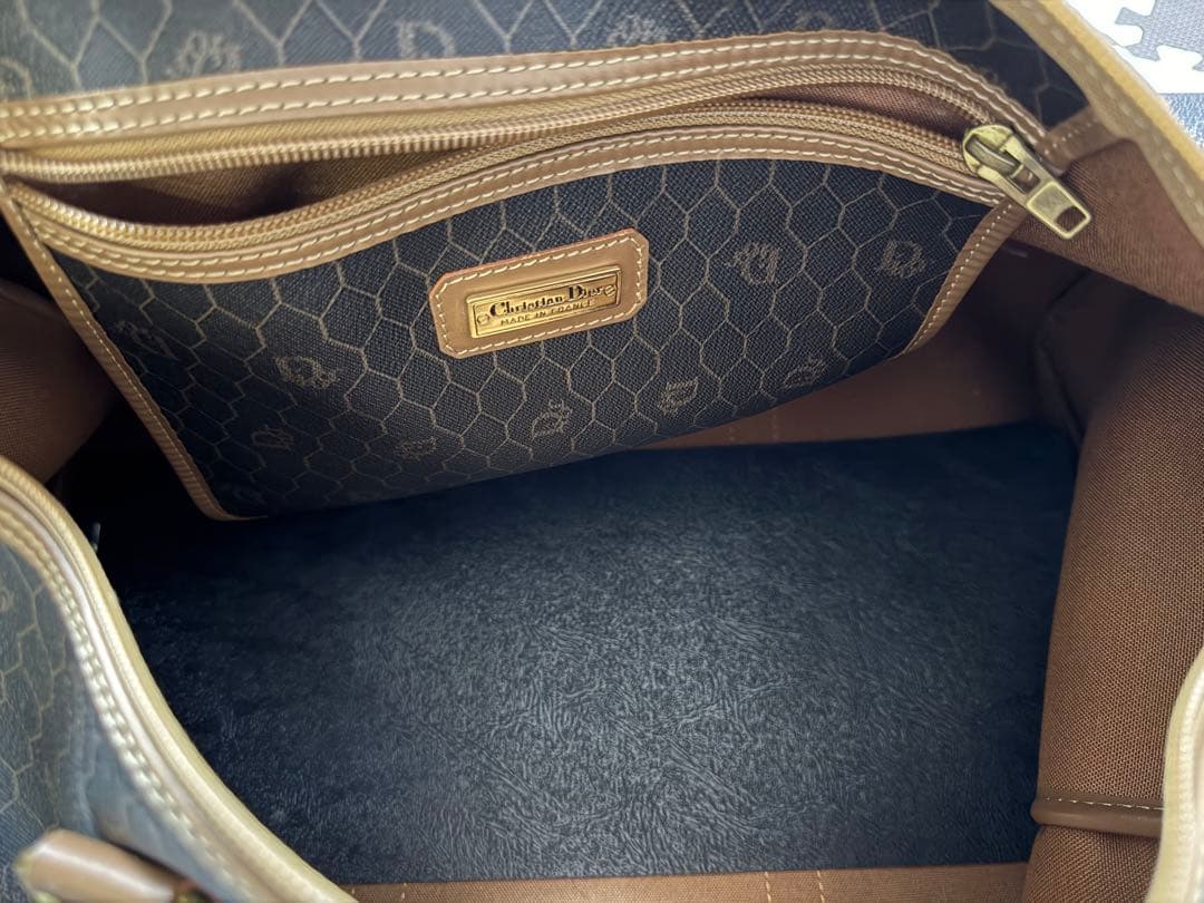 【美品】Christian Dior ボストンバッグ ブラウン